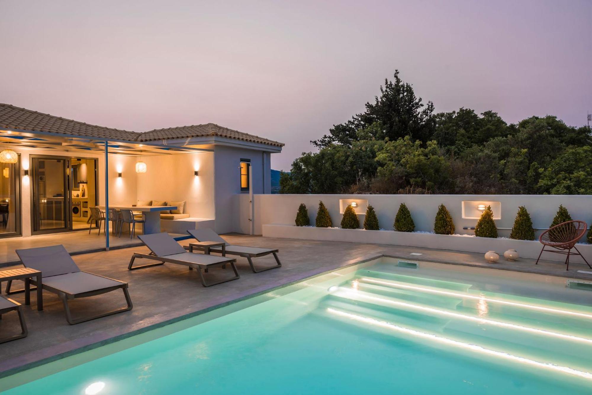 Villa Mirto - Iris Sunset Villas Lépedha 外观 照片