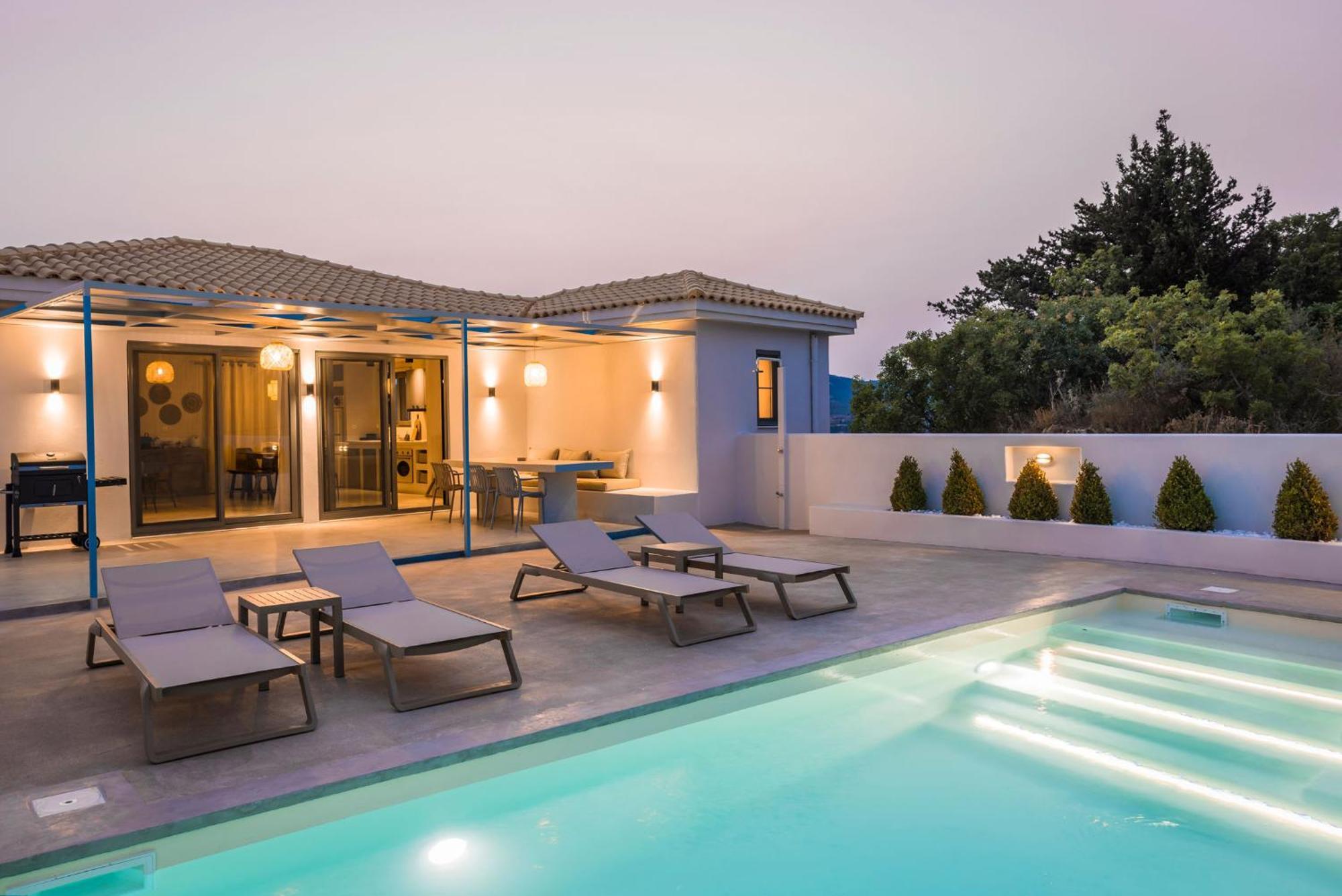 Villa Mirto - Iris Sunset Villas Lépedha 外观 照片